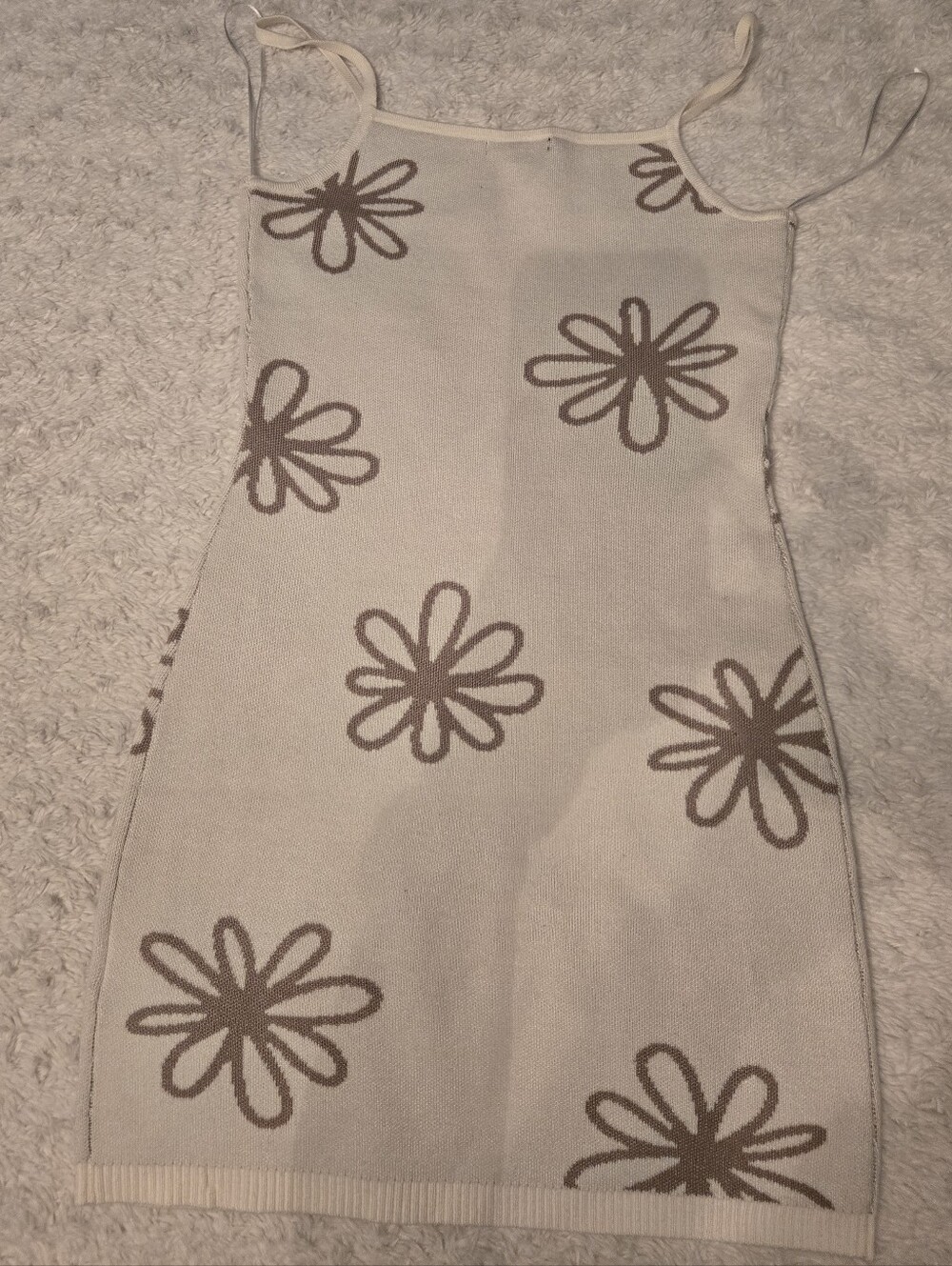 Papermoon Cream and Beige Knit Dress - Picture 2 of 4